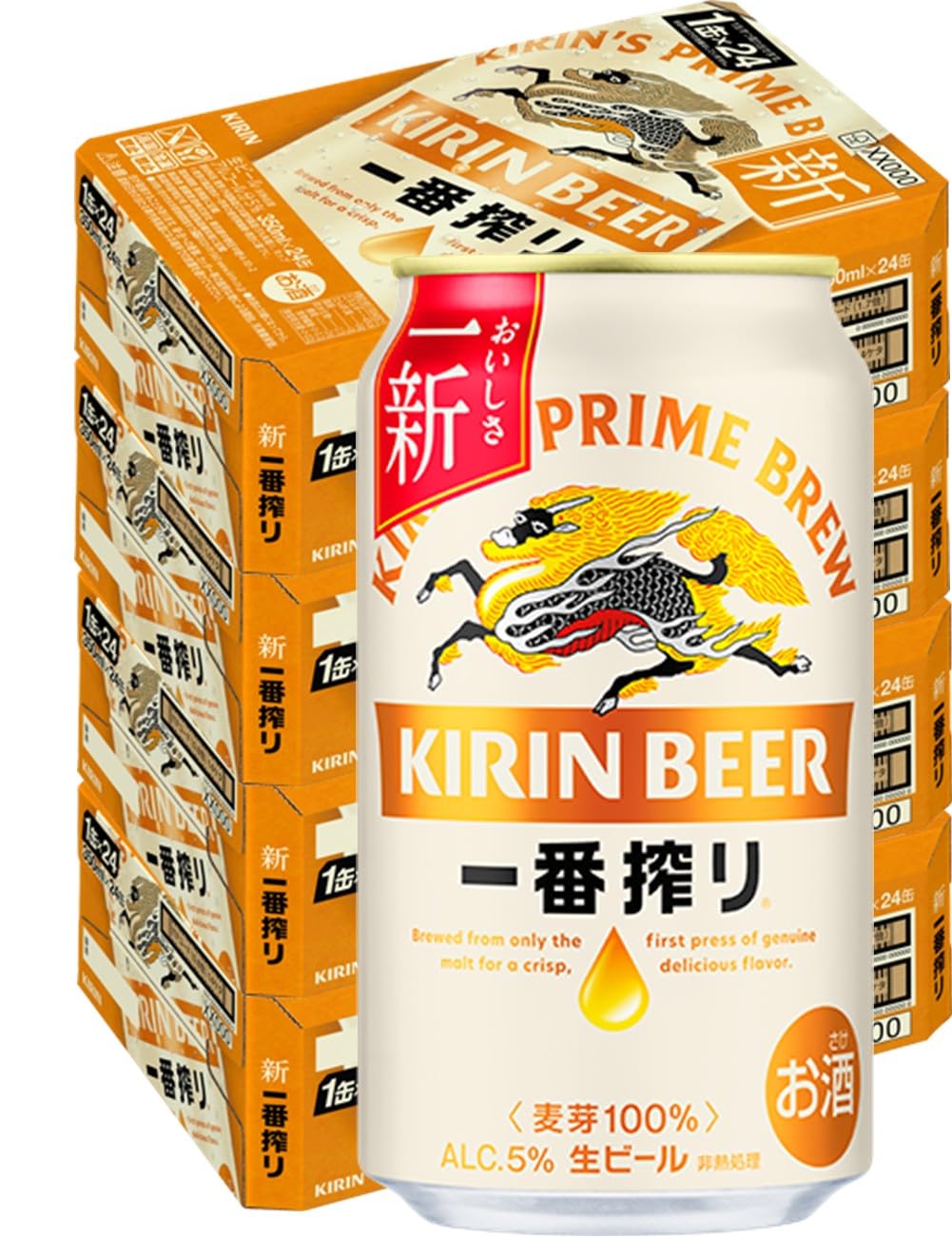 キリン｜KIRIN\r \r 一番搾り 350ml 96本【ビール】 Amazon.co.jp: 一番搾り キリン ビール 350ml 96本 生ビール 4ケース